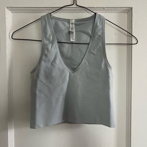 SOLD Athleta Tank Top Light Blue/Grey Tone